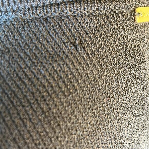 St John Sport Discreet Flaws Cardigan Gold Tone Beading SZ "P" See Photos - Picture 9 of 12